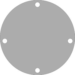 Johnson End Cover F5B/ F6B-9- 81mm OD 4-Hole