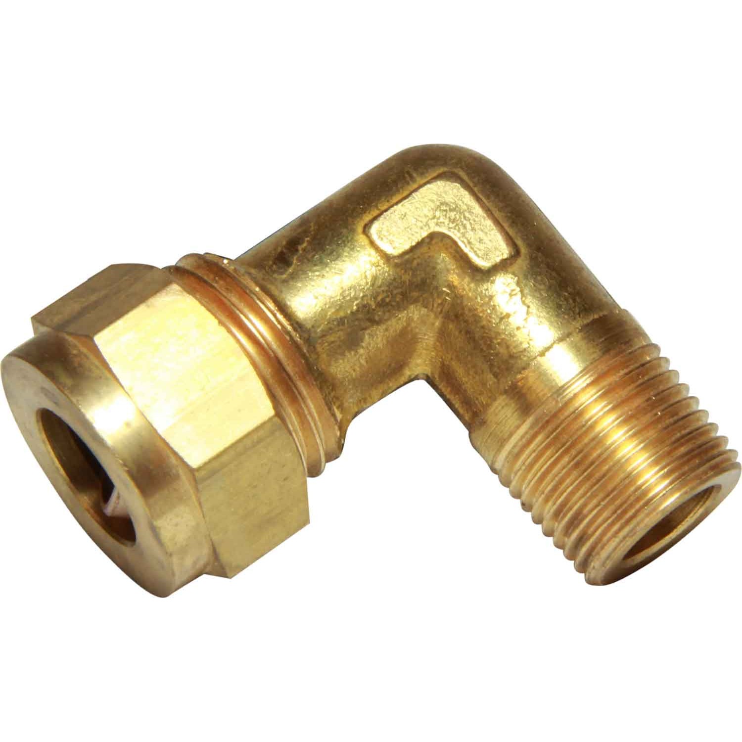 AG Brass Male Elbow Coupling 1/2" x 3/8" BSP Taper 1 AG Brass Male Elbow Coupling 1/2" x 3/8" BSP Taper