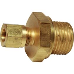 AG Brass Male Stud Coupling 8mm x 1/2" BSP