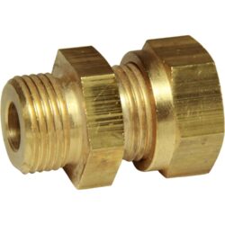 AG Brass Male Stud Coupling 12mm x 3/8" BSP