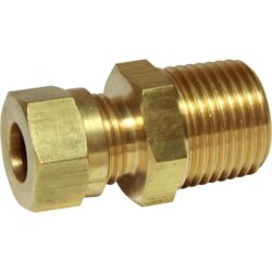 AG Brass Male Stud Coupling 10mm x 1/2" BSP Taper
