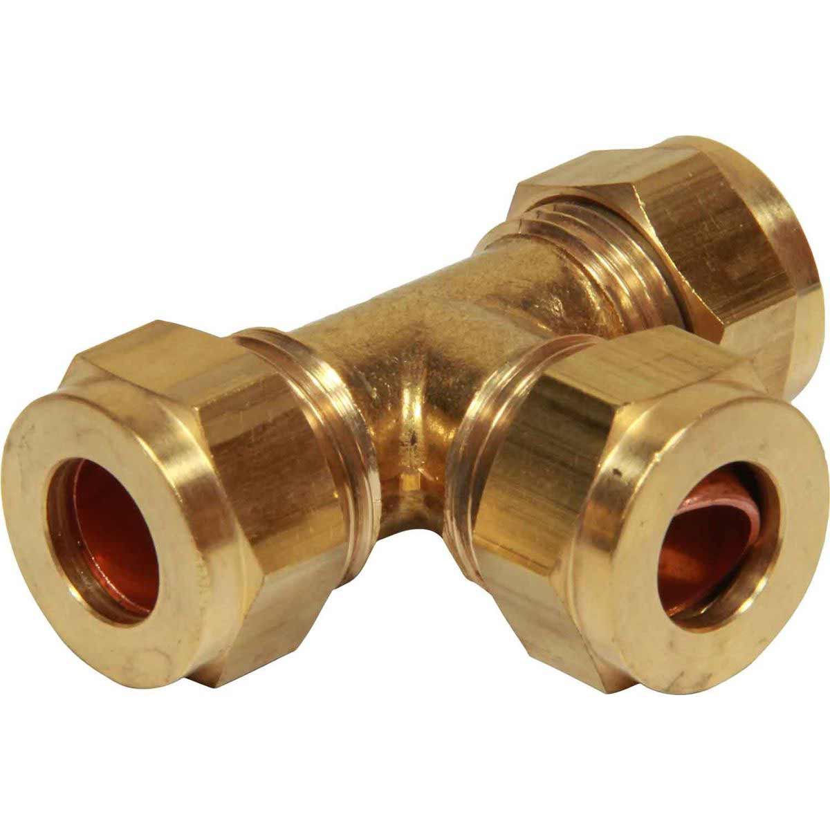 Wade Brass Equal Tee Coupling 4 x 4 x 4mm 1 Wade Brass Equal Tee Coupling 4 x 4 x 4mm