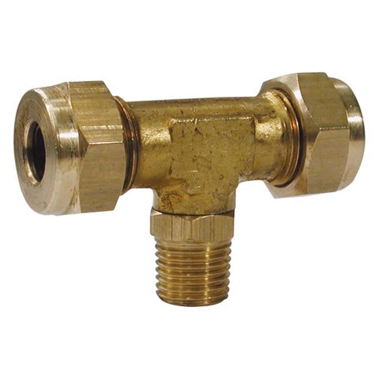 AG Tee Coupling 1/2" x 1/2" x 1/2" BSP Taper 1 AG Tee Coupling 1/2" x 1/2" x 1/2" BSP Taper