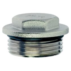 AG Nickel Plated Brass Flanged Plug 1" BSP Parallel