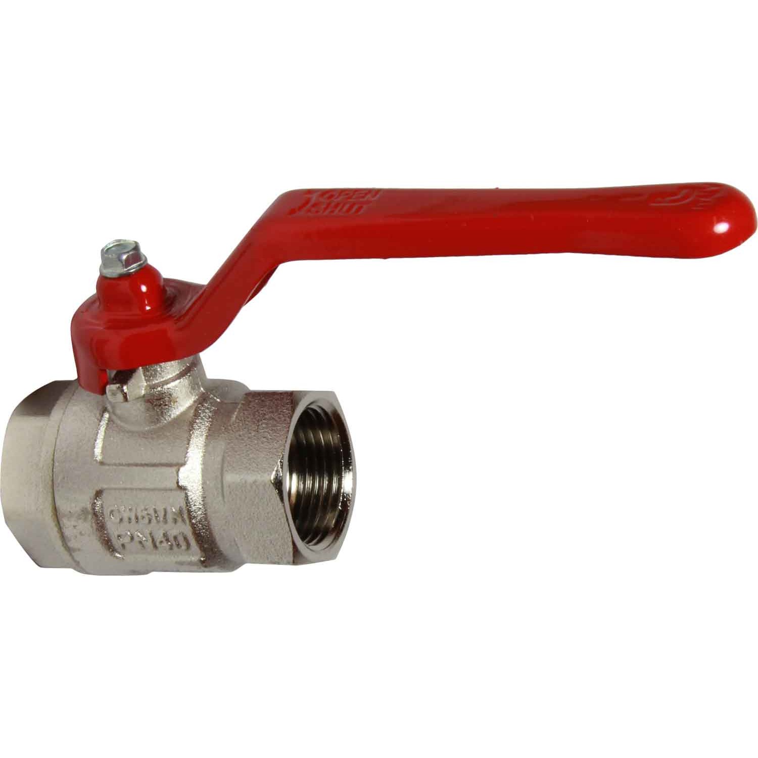 AG Lever Ball Valve PN40 3/4" BSP Female Ports 1 AG Lever Ball Valve PN40 3/4" BSP Female Ports