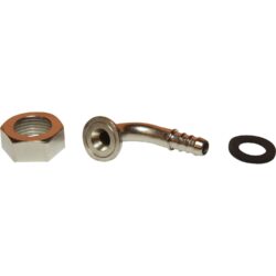 AG Brass 90 Degree Cap & Hose Tail