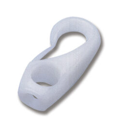 Trem Shock Cord Hook Nylon White Knot Fitting 4mm