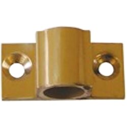 Barrel Bolt Keep Straight in Polished Brass