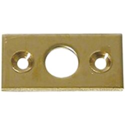 AG Barrel Bolt Keep Necked in Polished Brass