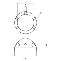 AG Max Prop Dome Anode