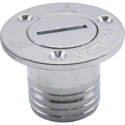 Maestrini Chrome Brass Water Deck Filler