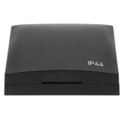 W4 Single Socket Frame in Anthracite with Hinged Cover