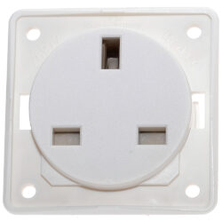 W4 13 Amp Socket White