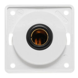 W4 12V Single Pole Socket White