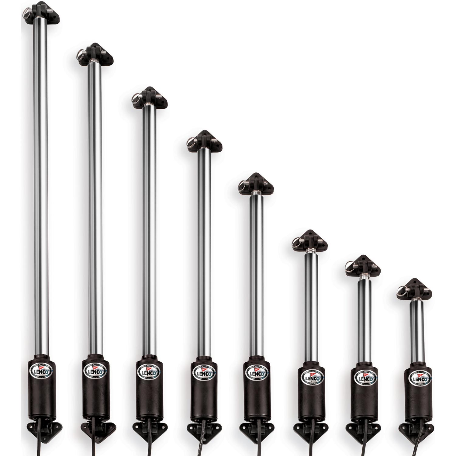 Lenco 20" Hatch Lift Short 12V 33" to 53" (HL-2000S) 1 Lenco 20" Hatch Lift Short 12V 33" to 53"
