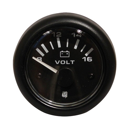 Uflex Voltmeter 8-16V DC Gauge Black 1 Uflex Voltmeter 8-16V DC Gauge Black