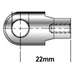 Uflex KSS02 Stainless Steel Gas Spring Eyelet End Fitting