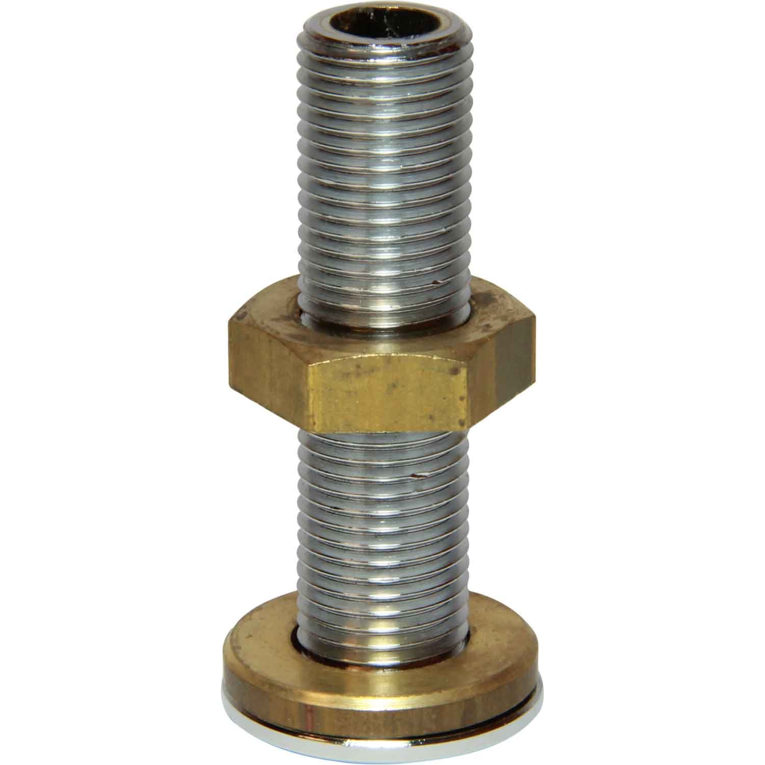 Maestrini Chromed Skin Fitting (Domed, 1/4" BSP, 55mm Long) 1 Maestrini Chromed Skin Fitting