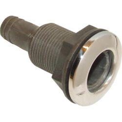 Osculati Plastic Skin Fitting and Stainless Steel Cap