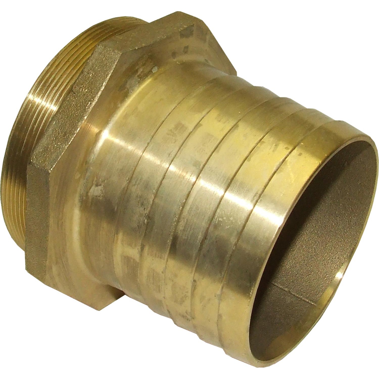 Maestrini Brass Straight Hose Tail (4" BSP Male to 102mm Hose) 1 Maestrini Brass Straight Hose Tail