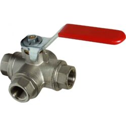 Maestrini Brass Reduced Passage L Port Valve