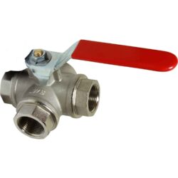 Maestrini Brass Reduced Passage L Port Valve
