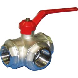Maestrini Brass Reduced Passage T Port Valve