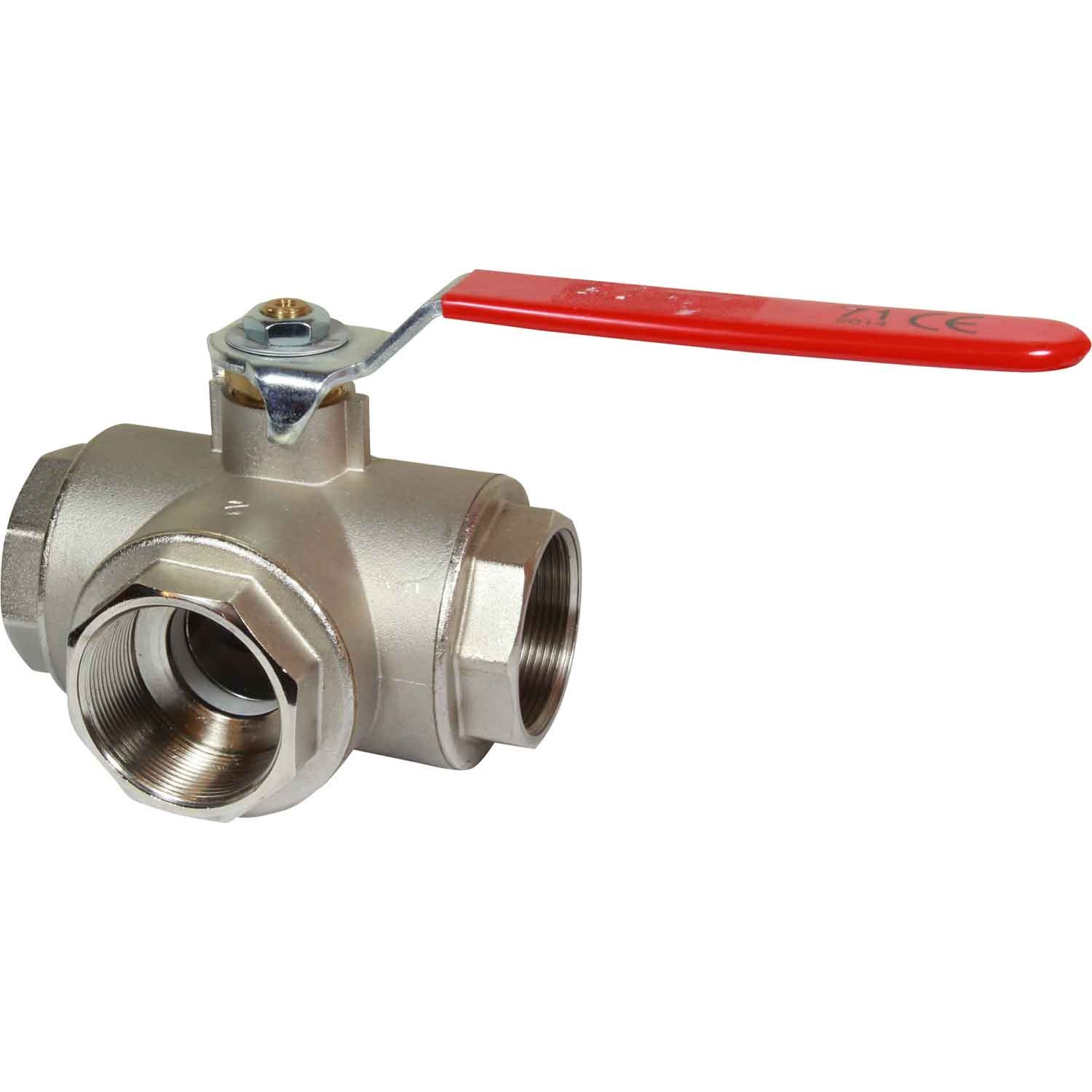 Maestrini Brass Reduced Passage T Port Valve (2" BSP) 1 Maestrini Brass Reduced Passage T Port Valve
