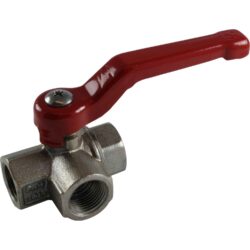 Maestrini Brass Full Bore T Port Valve