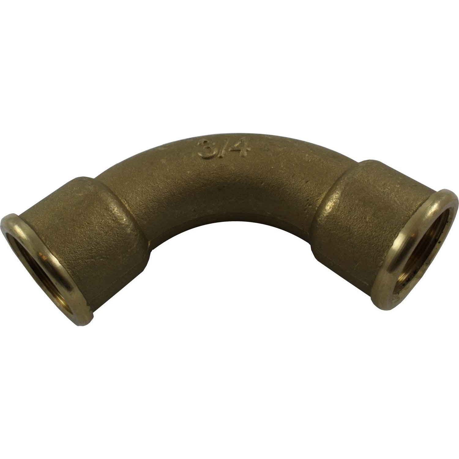 Maestrini Brass Swept 90 Degree Elbow (Female Ports / 3/4" BSP) 1 Maestrini Brass Swept 90 Degree Elbow