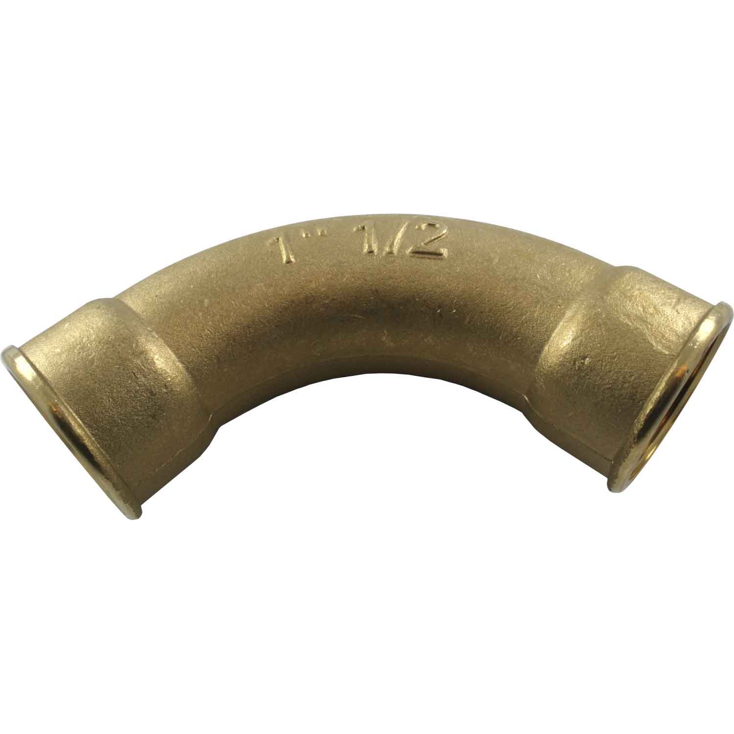 Maestrini Brass Swept 90 Degree Elbow (Female Ports / 1-1/2" BSP) 1 Maestrini Brass Swept 90 Degree Elbow