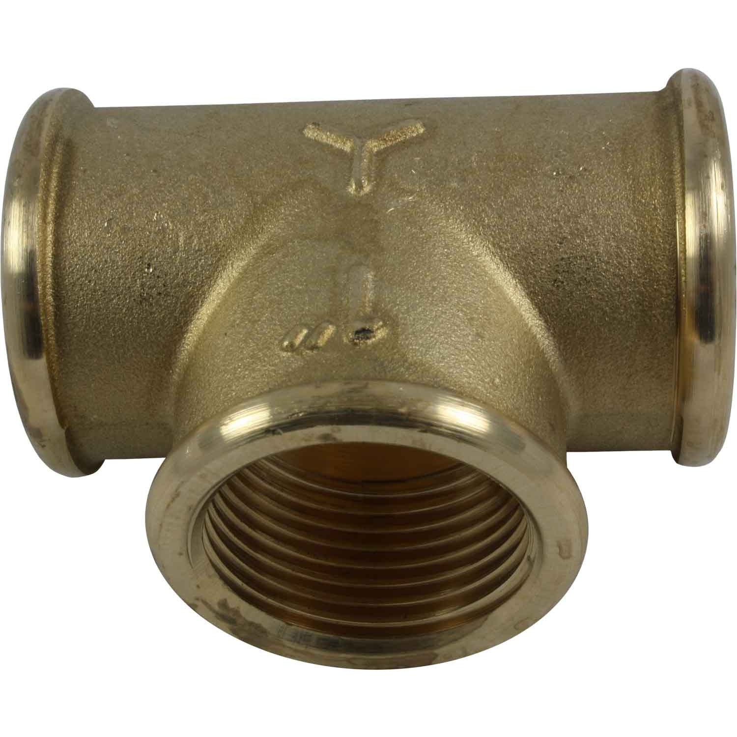 Maestrini Brass Equal Tee Fitting (1" BSP Female) 1 Maestrini Brass Equal Tee Fitting