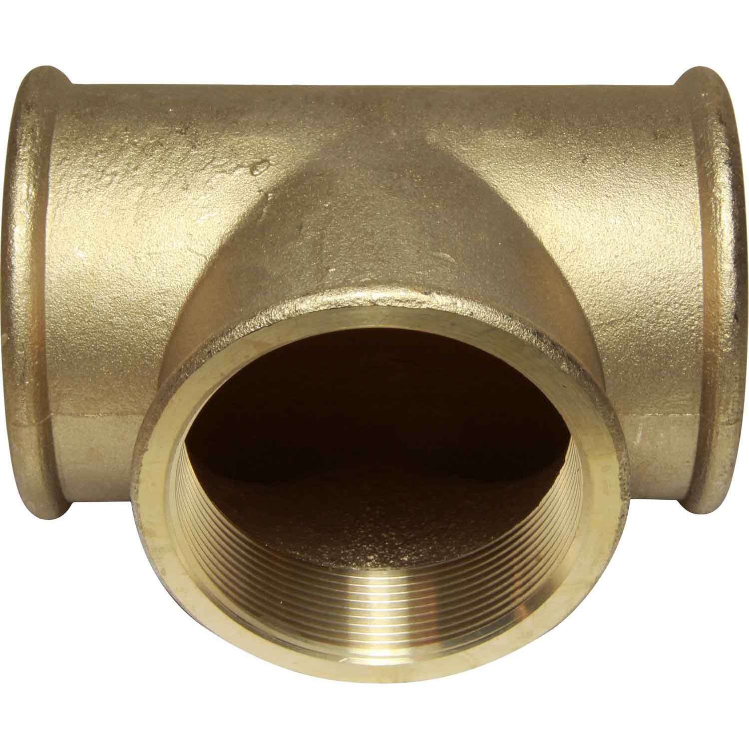 Maestrini Brass Equal Tee Fitting (3" BSP Female) 1 Maestrini Brass Equal Tee Fitting