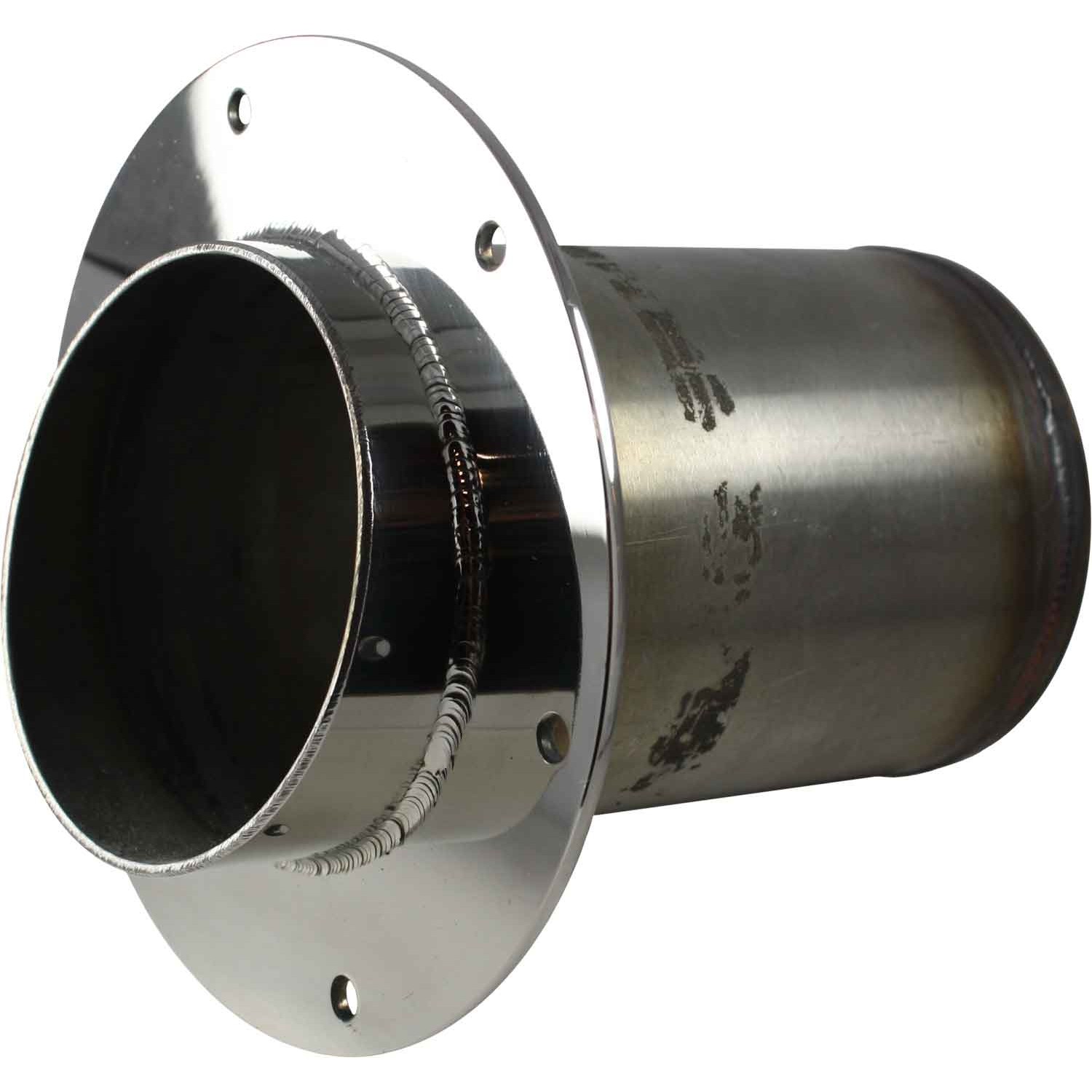 Seaflow Stainless Steel Exhaust Outlet (89mm ID Hose / Straight) 1 Seaflow Stainless Steel Exhaust Outlet