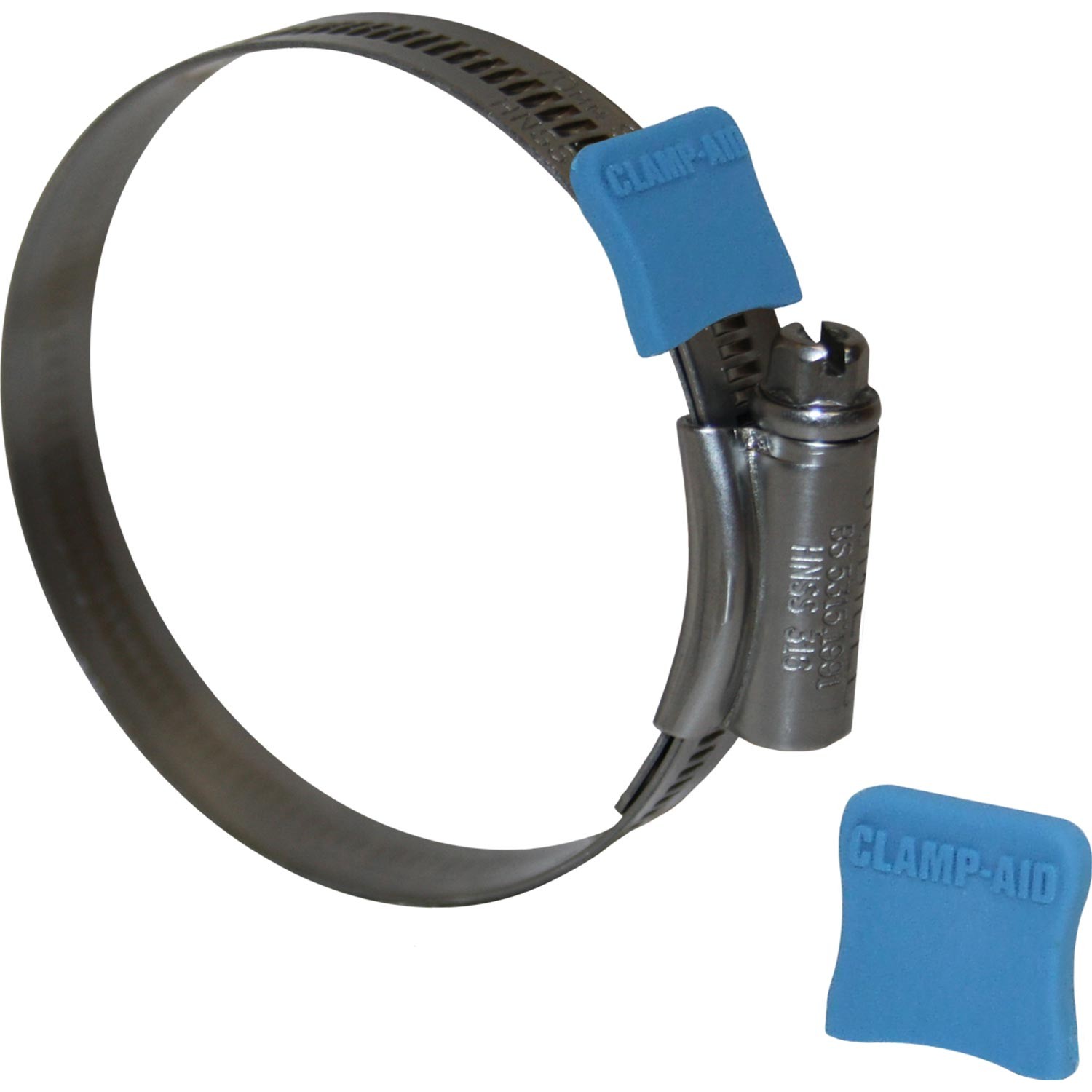 Clamp Aid Blue Hose Clip End Guards (1/2" Wide / Pack of 20) 1 Clamp Aid Blue Hose Clip End Guards