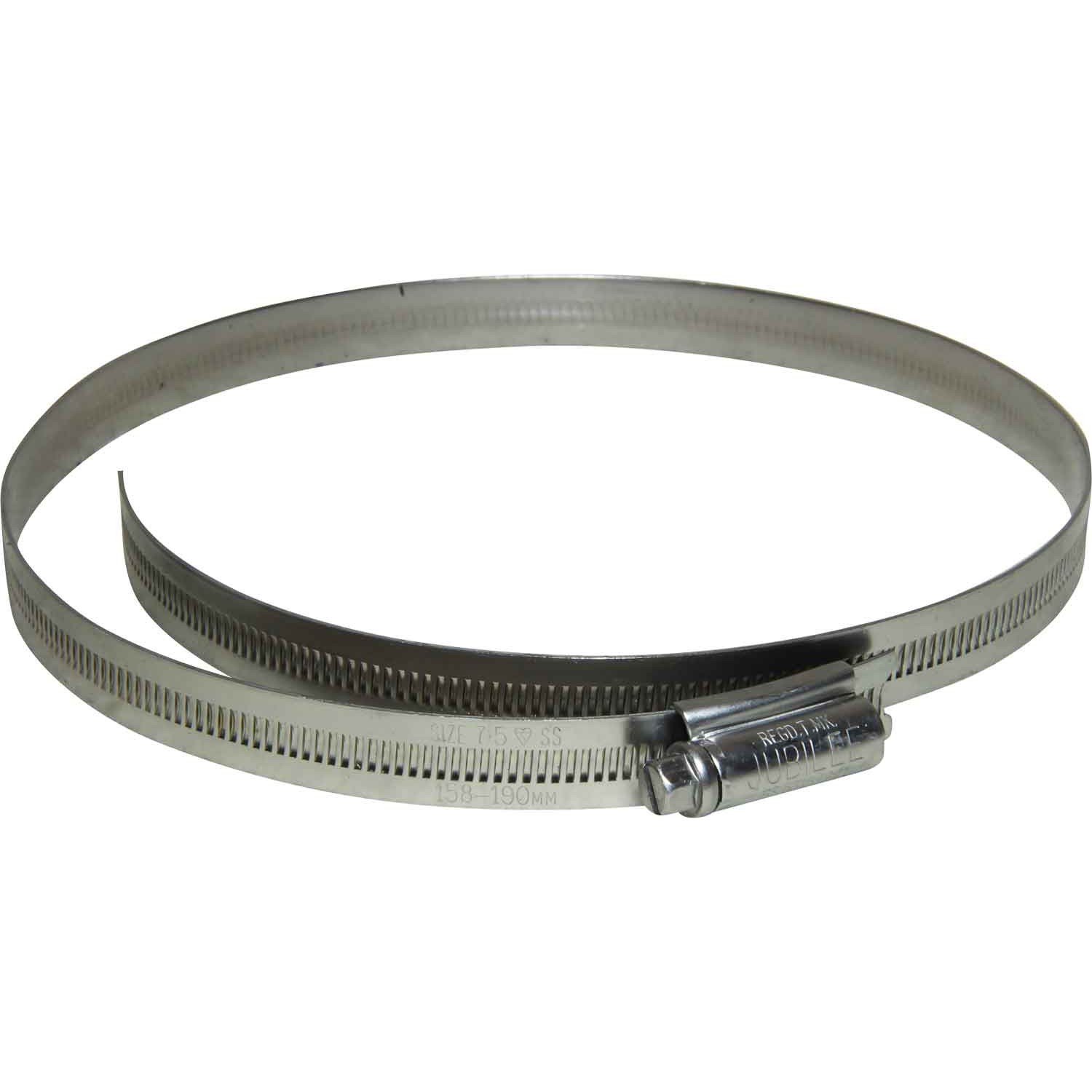 Jubilee Stainless Steel 304 Hose Clip (158mm - 190mm Hose Diameter) 1 Jubilee Stainless Steel 304 Hose Clip