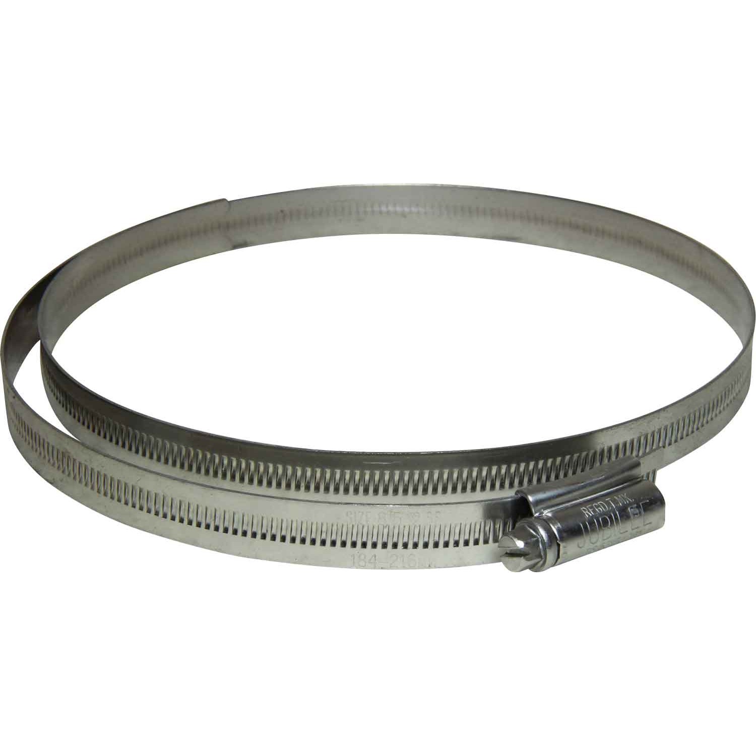 Jubilee Stainless Steel 304 Hose Clip (184mm - 216mm Hose Diameter) 1 Jubilee Stainless Steel 304 Hose Clip