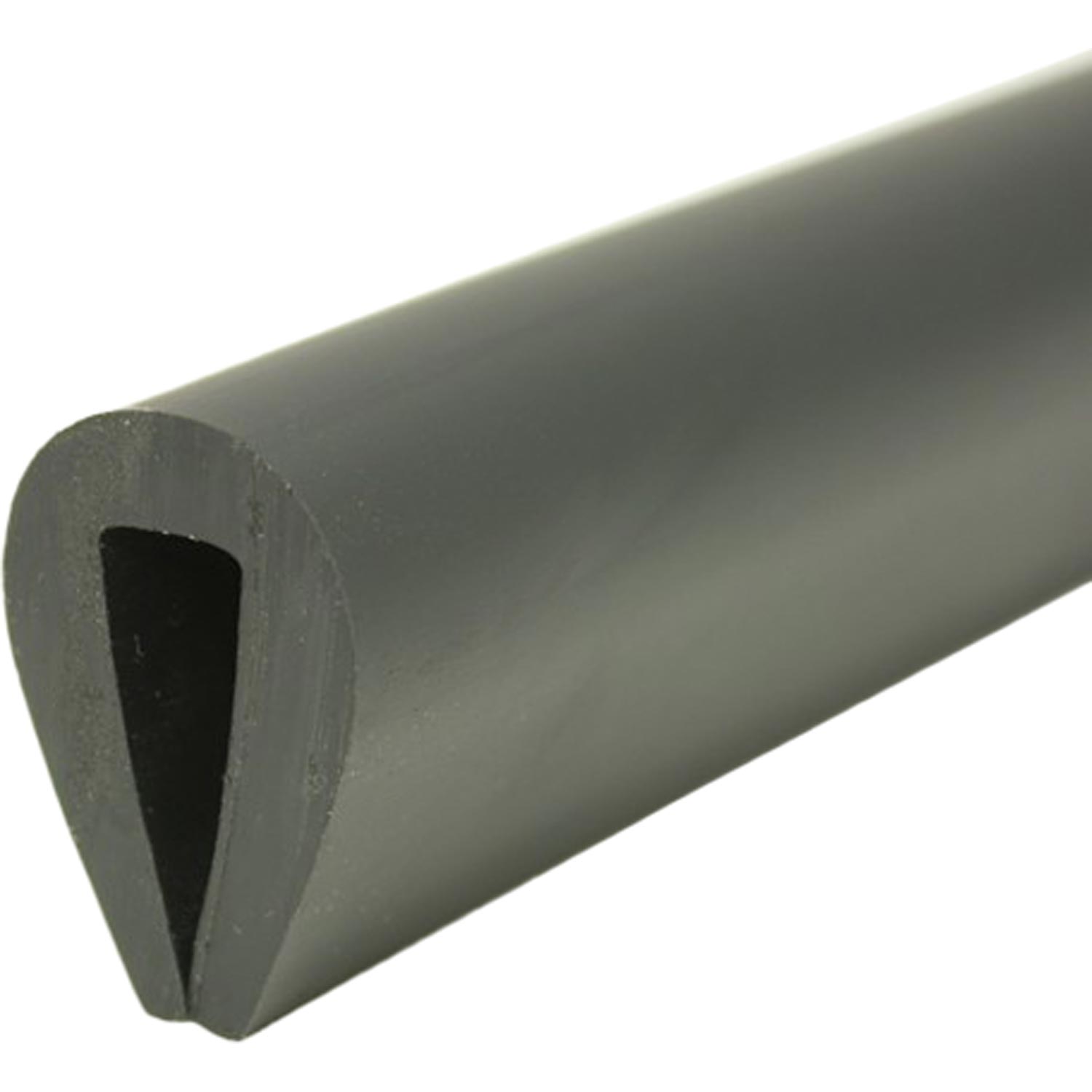 Wilks PVC 1/5 Fender U Section (9mm x 15m / Black) 1 Wilks PVC 1/5 Fender U Section