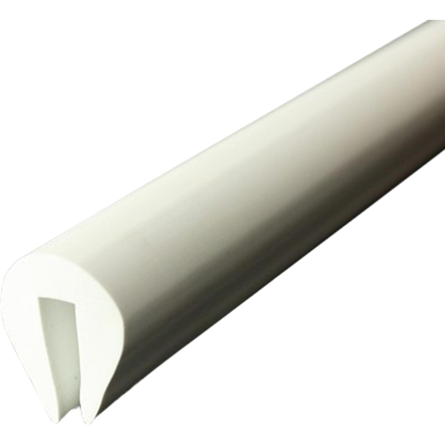 Wilks PVC 40 Fender U Section (6mm x 6m / White) 1 Wilks PVC 40 Fender U Section