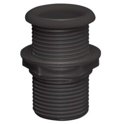 Can Drain Socket 25mm Diameter x 62mm Large Black Plastic