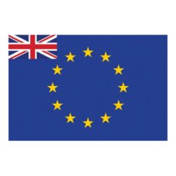 Flag European Community + Union Jack (30 x 45cm)
