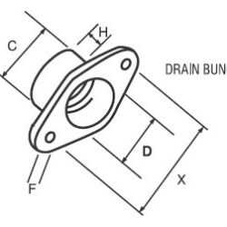 RWO Push Drain Bung & Socket 19mm