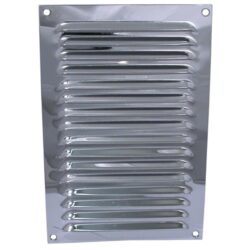AG Hooded Louvre Vent Chrome 6" x 9"