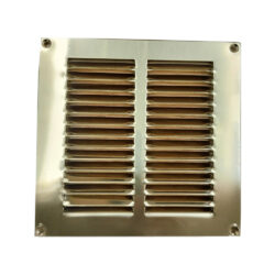 AG Return Air Grill Vent Brass Square 6" x 6"