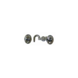 AG Silent Cabin Hook 3" Chromed Brass