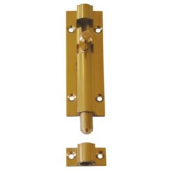 AG Barrel Bolt Straight 4" Polished Brass