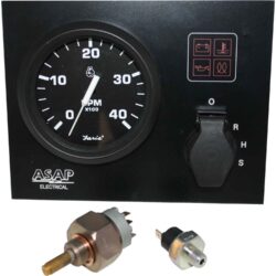 Mini Instrument Panel With Faria Euro Black Gauges