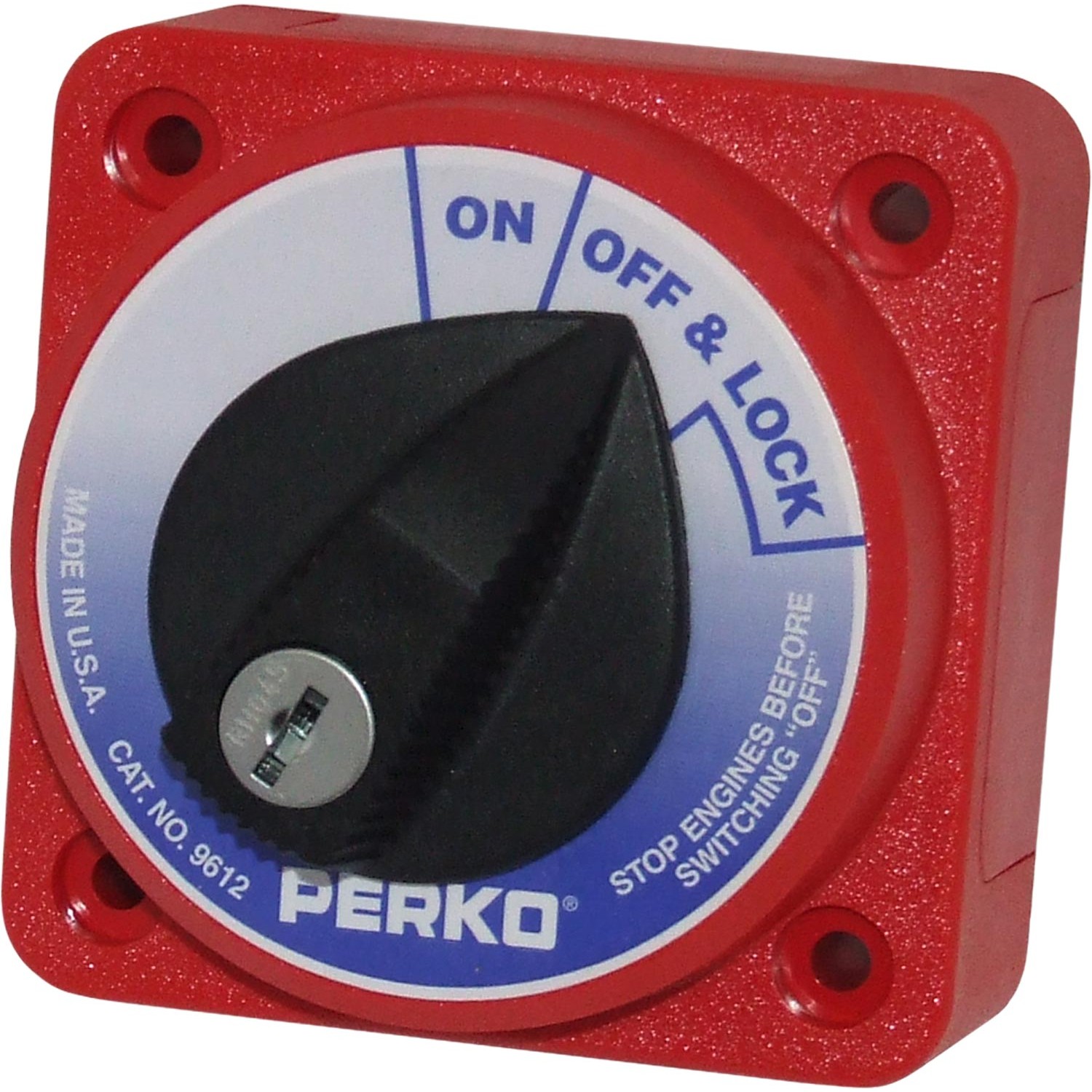 Perko Compact Battery Isolator 315A with Lock (12-32V) 1 Perko Compact Battery Isolator 315A