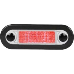 Hella Oblong LED Courtesy Light with Clear Rim (Red / 12V)