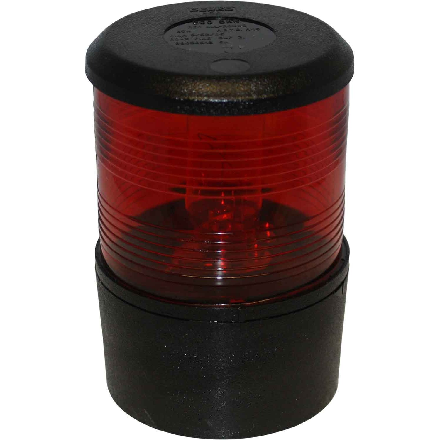 Perko 0200 All Round Red Navigation Light (Black Case / 24V / 25W) 1 Perko 0200 All Round Red Navigation Light